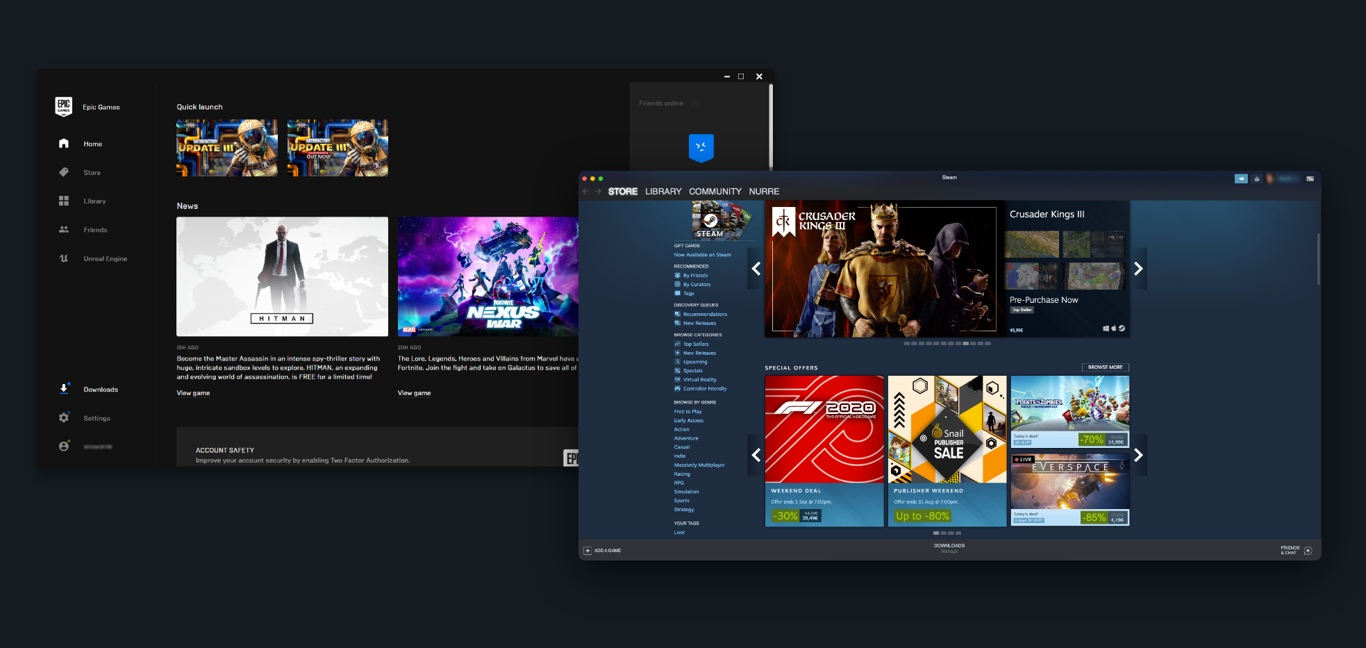 Steam vs Epic Games Store: Which launcher is best?